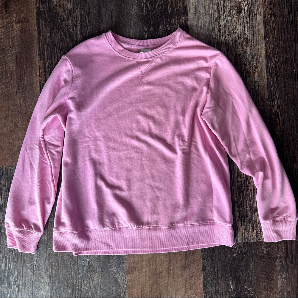 stars above Pink Fleece Crewneck